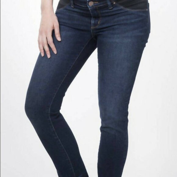 Nom Maternity Chelsea Under Belly Skinny Jeans - Blue - Picture 1 of 7